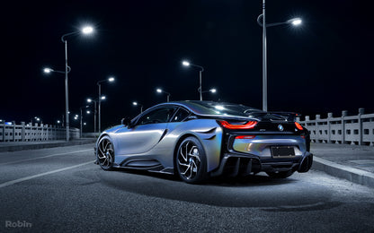 2014-2018 BMW i8 BZK Carbon Fiber Rear Canards - DarwinPRO Aerodynamics