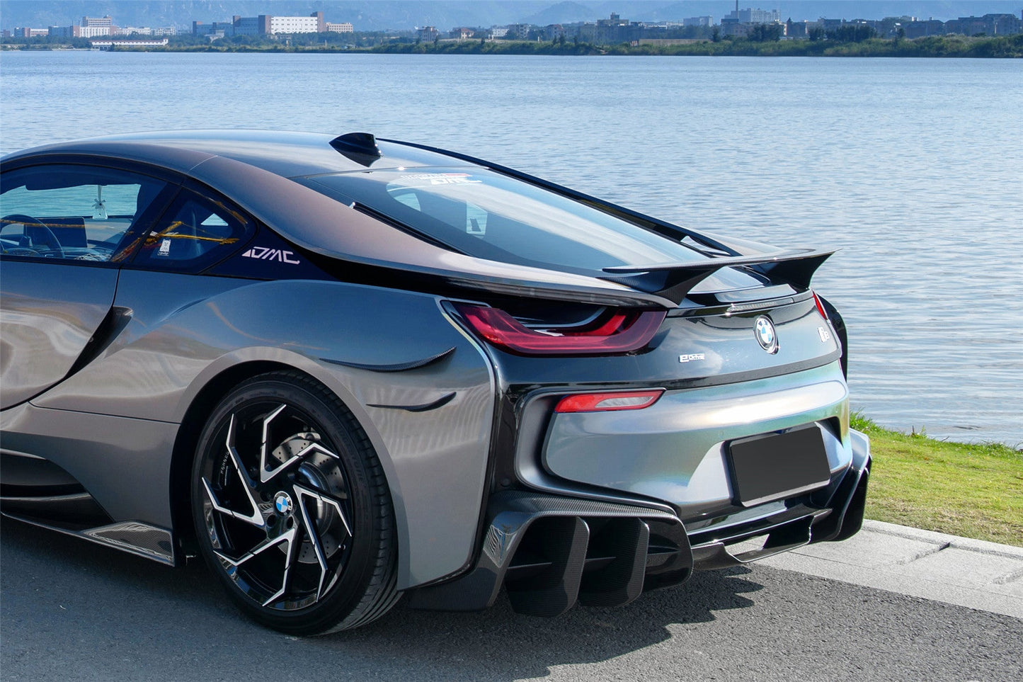 2014-2020 BMW i8 BZK Carbon Fiber Rear Canards - DarwinPRO Aerodynamics