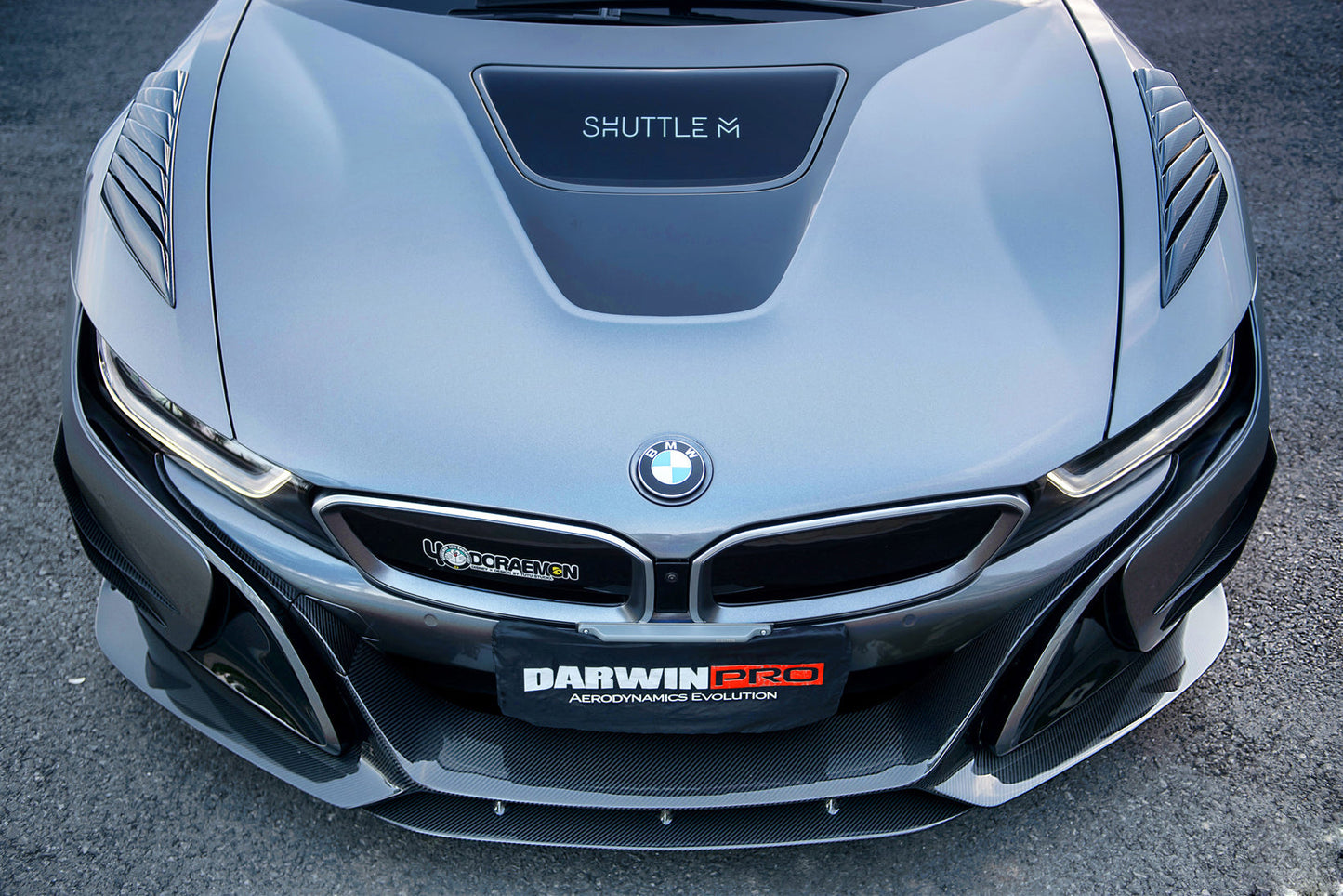 2014-2020 BMW i8 BZK Carbon Fiber Front Fender Vents - DarwinPRO Aerodynamics