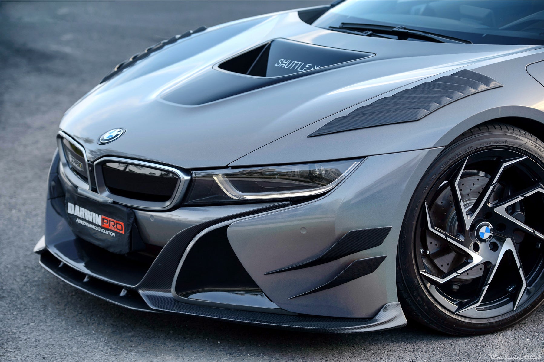 2014-2020 BMW i8 BZK Carbon Fiber Front Canards - DarwinPRO Aerodynamics