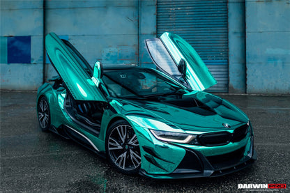 2014-2020 BMW i8 BZK Carbon Fiber Front Lip Splitter - DarwinPRO Aerodynamics