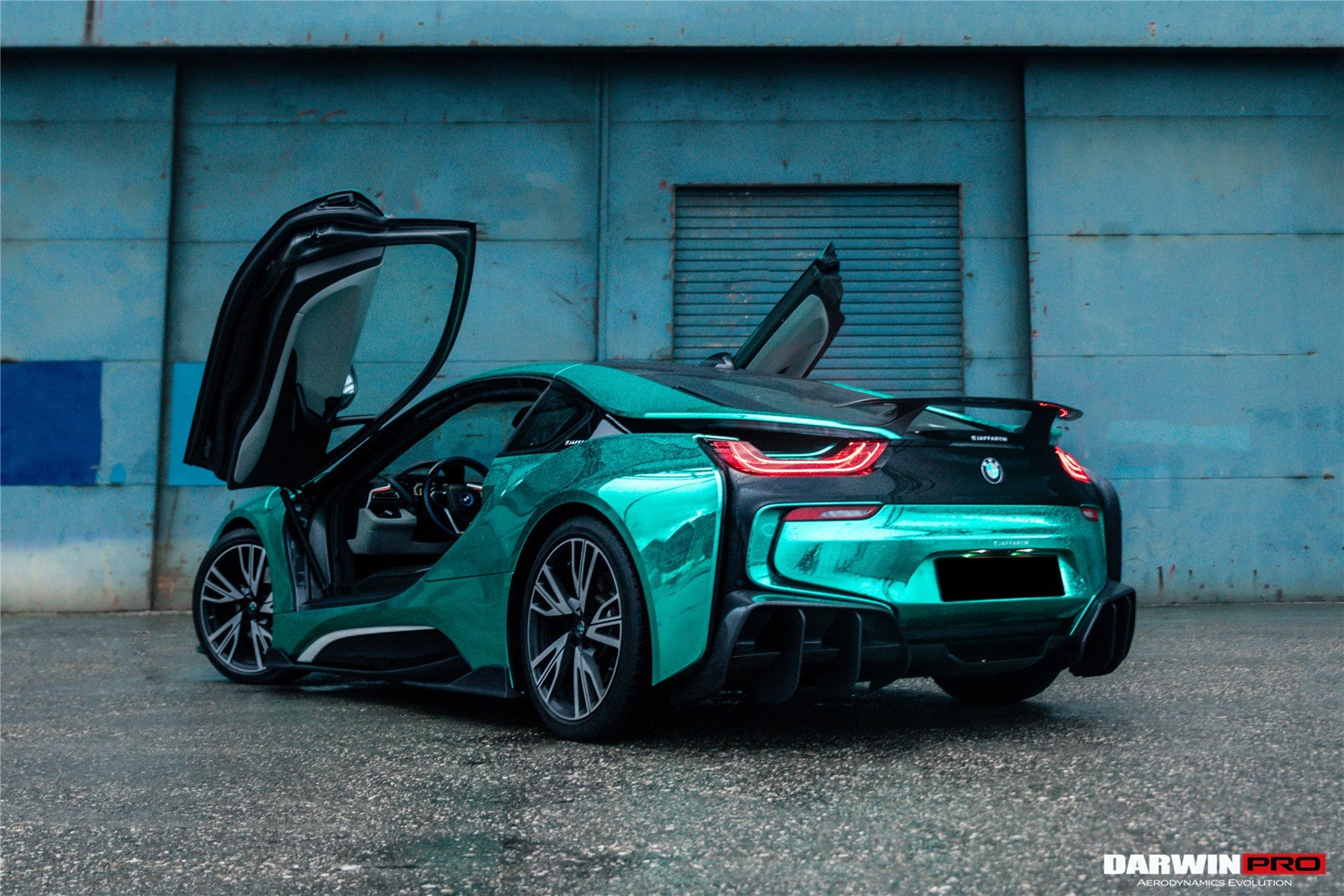 2014-2020 BMW i8 BZK Carbon Fiber Rear Diffuser - DarwinPRO Aerodynamics
