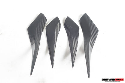 2014-2020 BMW i8 BZK Carbon Fiber Front Canards - DarwinPRO Aerodynamics