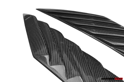 2014-2020 BMW i8 BZK Carbon Fiber Front Fender Vents - DarwinPRO Aerodynamics
