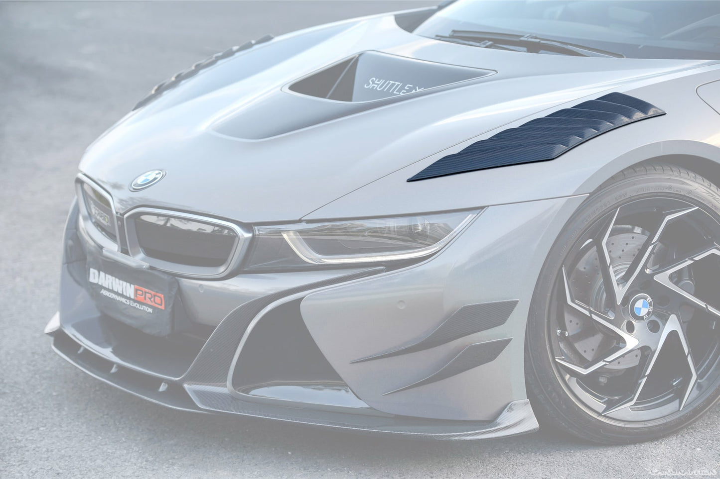 2014-2020 BMW i8 BZK Carbon Fiber Front Fender Vents - DarwinPRO Aerodynamics