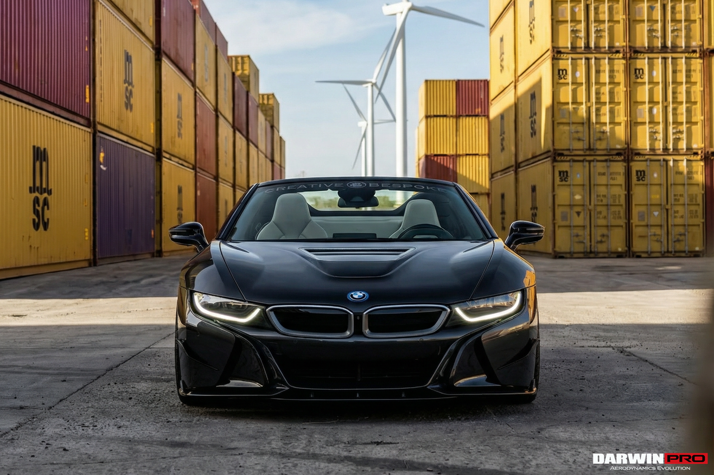 2014-2020 BMW i8 BZK Carbon Fiber Front Lip Splitter - DarwinPRO Aerodynamics