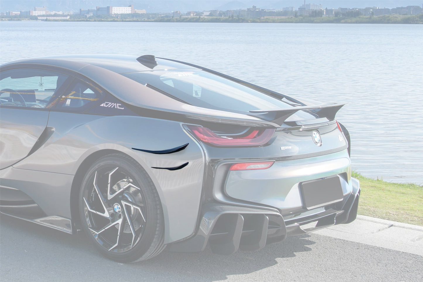 2014-2020 BMW i8 BZK Carbon Fiber Rear Canards - DarwinPRO Aerodynamics