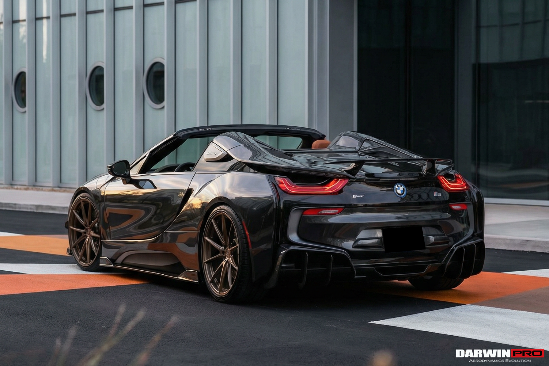 2014-2020 BMW i8 BZK Carbon Fiber Trunk Spoiler - DarwinPRO Aerodynamics