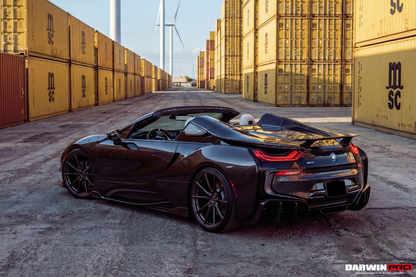 2014-2020 BMW i8 BZK Carbon Fiber Side Skirts - DarwinPRO Aerodynamics