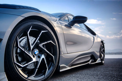 2014-2020 BMW i8 BZK Carbon Fiber Side Skirts - DarwinPRO Aerodynamics