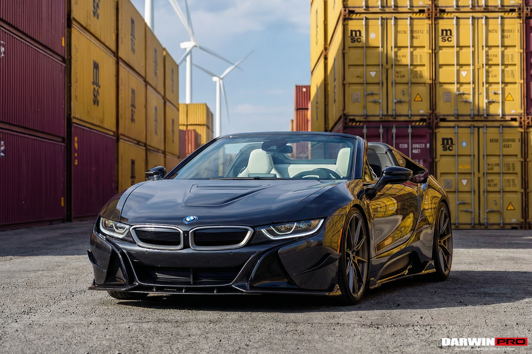 2014-2020 BMW i8 BZK Carbon Fiber Side Skirts - DarwinPRO Aerodynamics