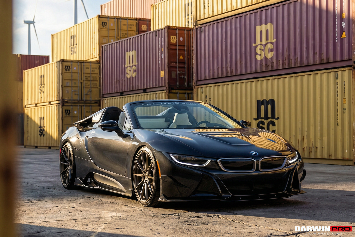 2014-2020 BMW i8 BZK Carbon Fiber Front Lip Splitter - DarwinPRO Aerodynamics