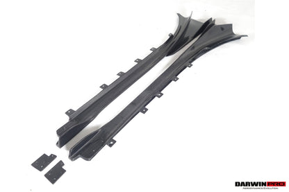 2014-2020 BMW i8 BZK Carbon Fiber Side Skirts - DarwinPRO Aerodynamics