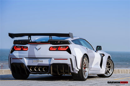 2013-2019 Corvette C7 Z51 Grandsport Z06 BKSS Style Trunk Wing Spoiler - DarwinPRO Aerodynamics