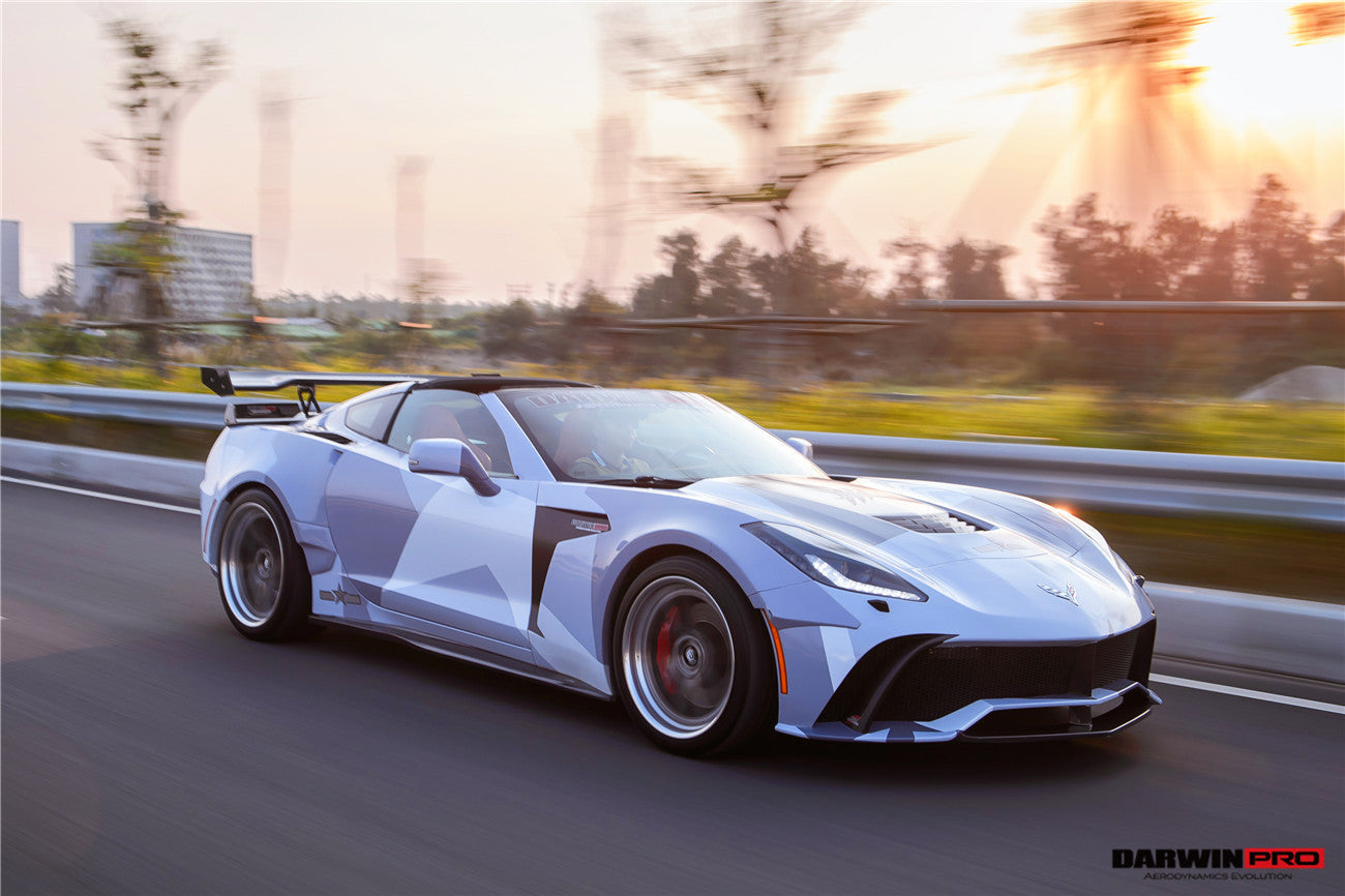 2013-2017 Corvette C7 Z51 BKSS Style Fiber Reinforce Ploymer Wide Rear Fender - DarwinPRO Aerodynamics