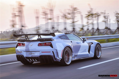 2013-2017 Corvette C7 Z51 BKSS Style Fiber Reinforce Ploymer Wide Rear Fender - DarwinPRO Aerodynamics