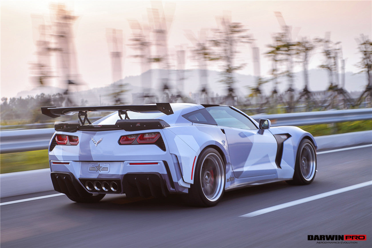 2013-2019 Corvette C7 Z51 Grandsport Z06  BKSS Style Rear Diffuser - DarwinPRO Aerodynamics