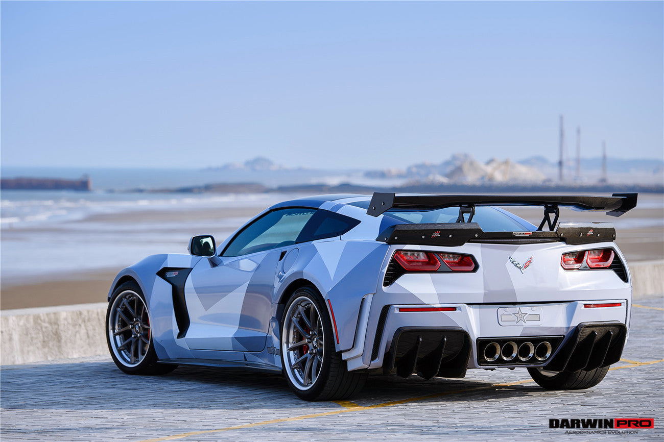2013-2019 Corvette C7 Z51 Grandsport Z06  BKSS Style Rear Diffuser - DarwinPRO Aerodynamics