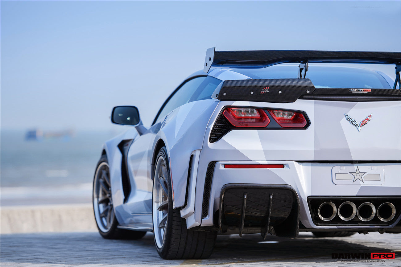 2013-2019 Corvette C7 Z51 Grandsport Z06  BKSS Style Rear Diffuser - DarwinPRO Aerodynamics