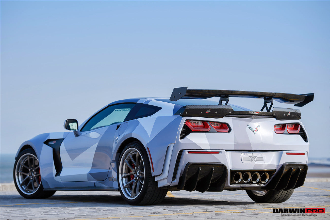 2013-2019 Corvette C7 Z51 Grandsport Z06  BKSS Style Rear Diffuser - DarwinPRO Aerodynamics