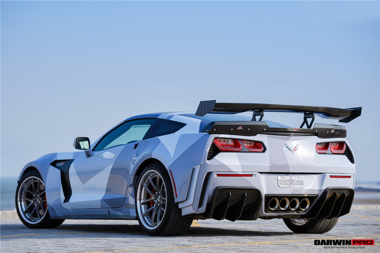 2013-2019 Corvette C7 Z51 Grandsport Z06  BKSS Style Rear Diffuser - DarwinPRO Aerodynamics