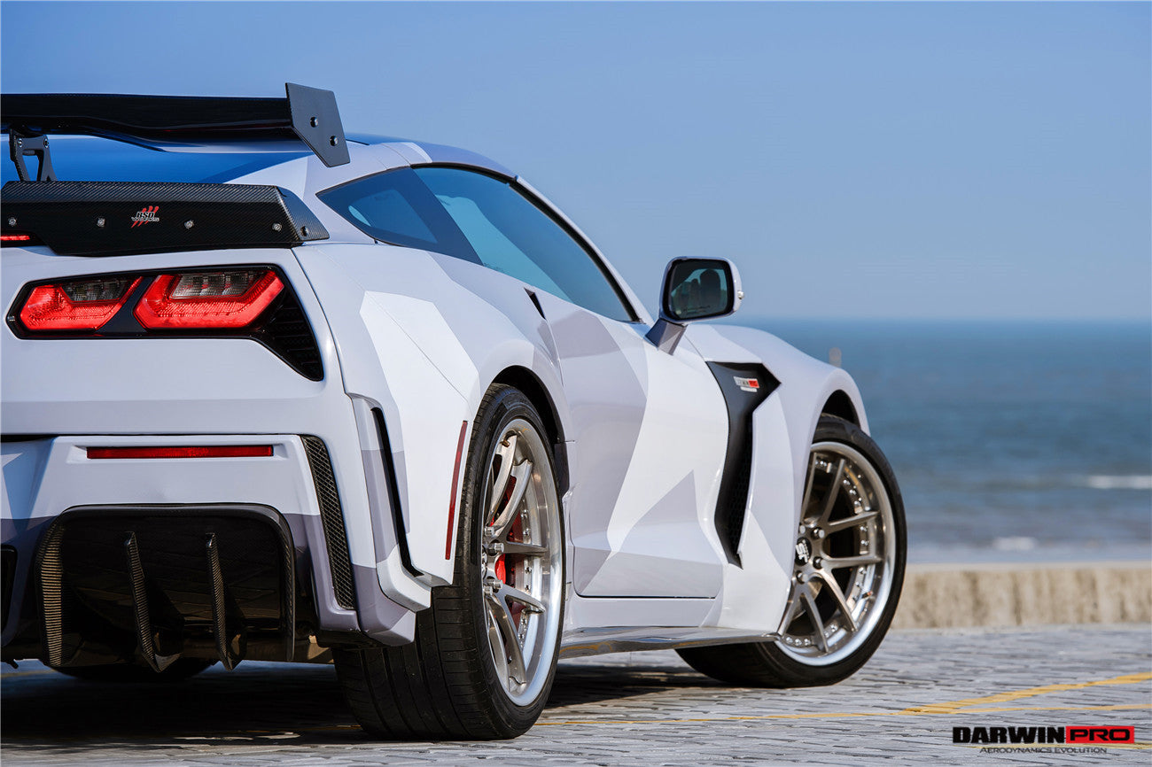 2013-2019 Corvette C7 Z51 Grandsport Z06  BKSS Style Rear Diffuser - DarwinPRO Aerodynamics