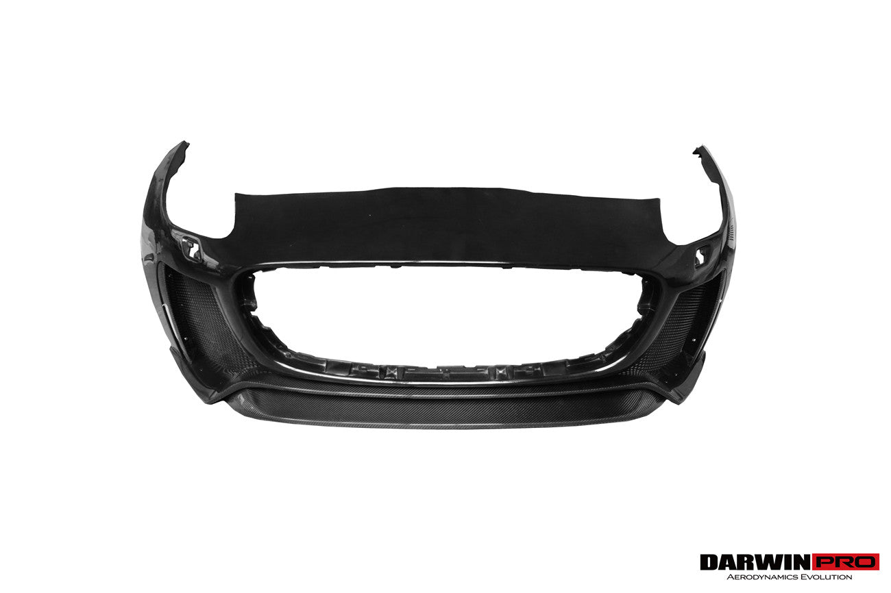 DarwinPRO 2013-2017 Jaguar F-Type Coupe & Convertible IMP Performance Partial Carbon Fiber Front Bumper with Lip - DarwinPRO Aerodynamics