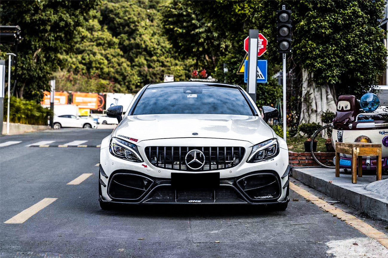 2015-2018 Mercedes Benz W205 C63 & S AMG Coupe IMP Performance Partial Carbon Fiber Full Body Kit - DarwinPRO Aerodynamics