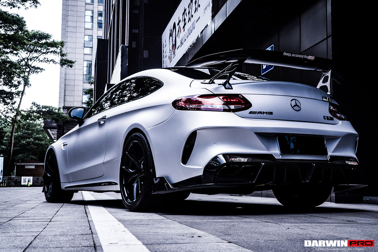 DarwinPRO 2016-2023 Mercedes Benz W205 C Class Coupe IMP Design Rear Bumper | Fit C300, C400, C43AMG - DarwinPRO Aerodynamics