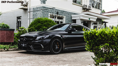 2015-2021 Mercedes Benz C63 C-Class Coupe IMP Performance Carbon Fiber Side Skirts - DarwinPRO Aerodynamics
