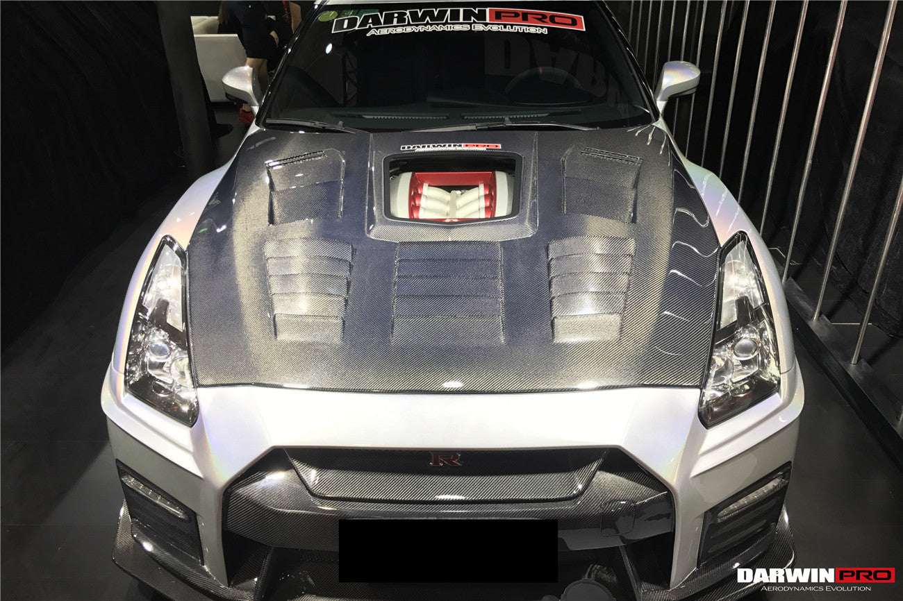 2008-2016 Nissan GTR R35 CBA DBA IMP Performance Carbon Fiber Hood - DarwinPRO Aerodynamics