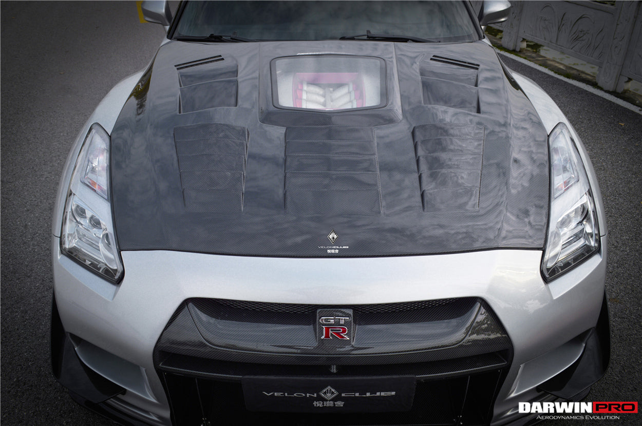 2008-2016 Nissan GTR R35 CBA DBA IMP Performance Carbon Fiber Hood - DarwinPRO Aerodynamics