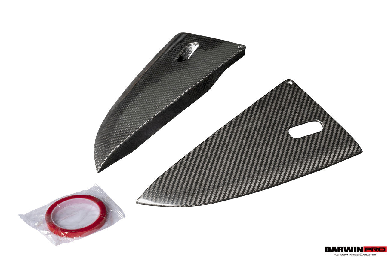 2017-2025 Porsche 718 Cayman Boxster GT4RS Style Autoclave Carbon Fiber Rear Diffuser Lip With Winglets And Exhaust Tips