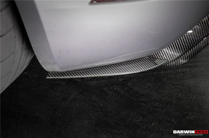 2017-2025 Porsche 718 Cayman Boxster GT4RS Style Autoclave Carbon Fiber Rear Diffuser Lip With Winglets And Exhaust Tips