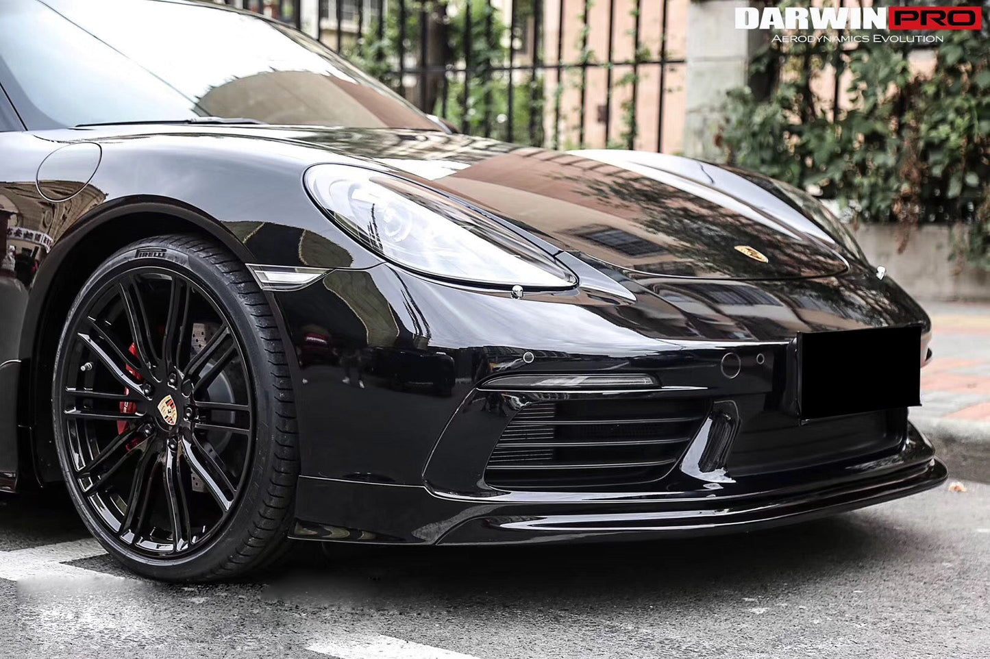 DarwinPRO 2016-2025 Porsche 718 Cayman And Boxster BKSS Style Carbon Fiber Front Lip - DarwinPRO Aerodynamics