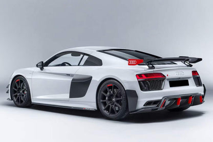 2016-2025 Audi R8 GEN2 Coupe Performance Parts Style Dry Carbon Fiber Trunk Wing with Base and Aluminum Legs