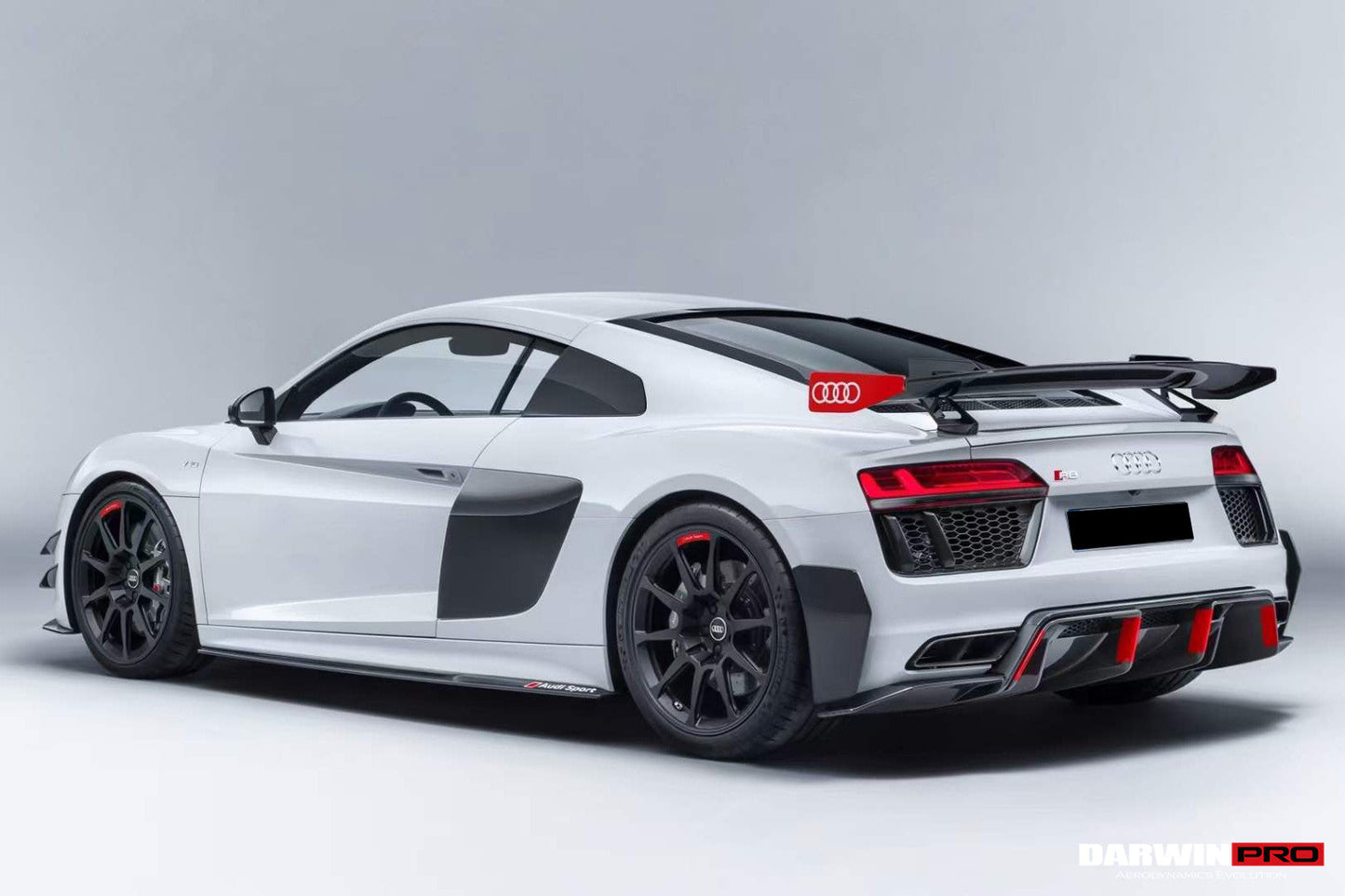 2016-2025 Audi R8 Coupe & Spyder GT4 Style Dry Carbon Fiber Side Door Panel Blades