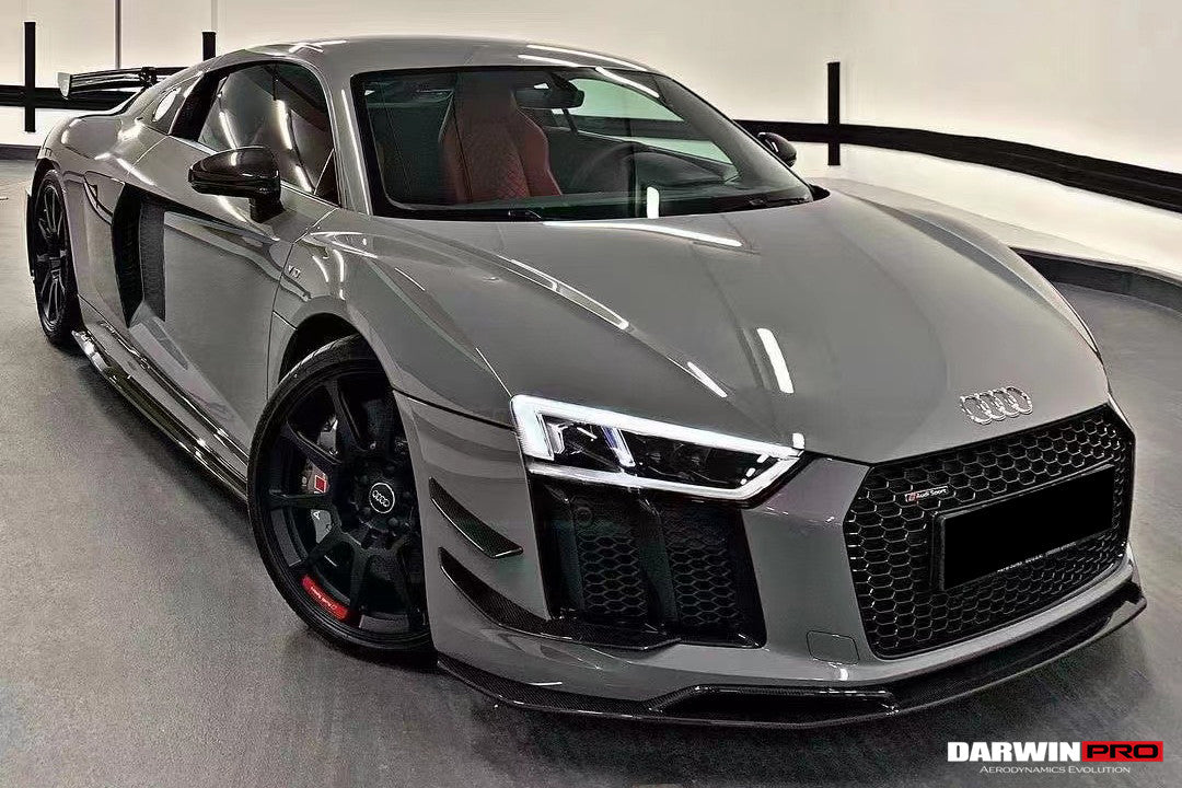 2016-2018 Audi R8 GEN2 Coupe & Spyder Performance Parts Style Dry Carbon Fiber Front Canards
