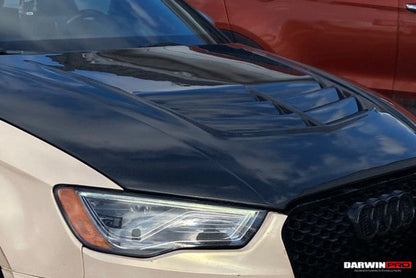DarwinPRO 2013-2020 Audi S3 A3 RS3 8V Sedan And Sportback BKSS Style Hood - DarwinPRO Aerodynamics