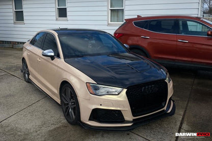 DarwinPRO 2013-2020 Audi S3 A3 RS3 8V Sedan And Sportback BKSS Style Hood - DarwinPRO Aerodynamics