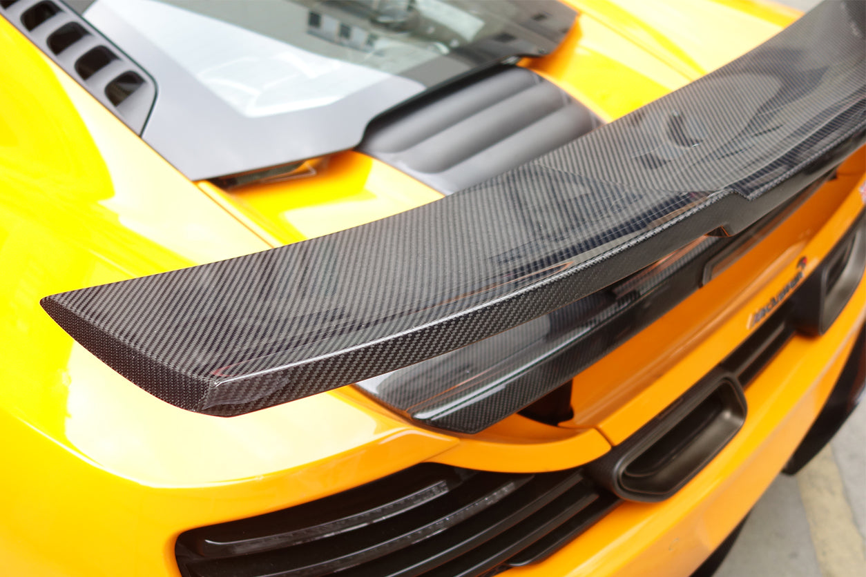 2011-2017 McLaren 650s & 12C BKSS Style Carbon Fiber Trunk Wing Spoiler - DarwinPRO Aerodynamics