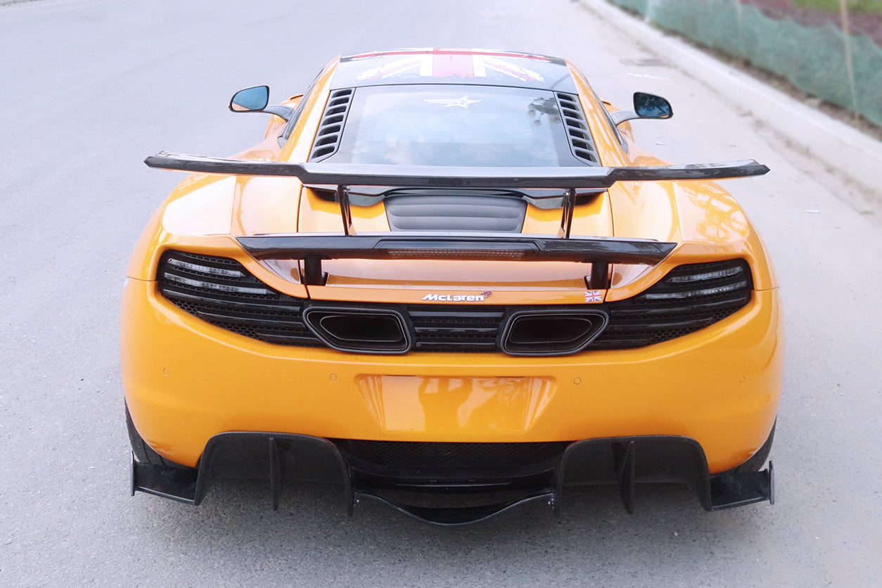 2011-2017 McLaren 650s & 12C BKSS Style Carbon Fiber Trunk Wing Spoiler - DarwinPRO Aerodynamics