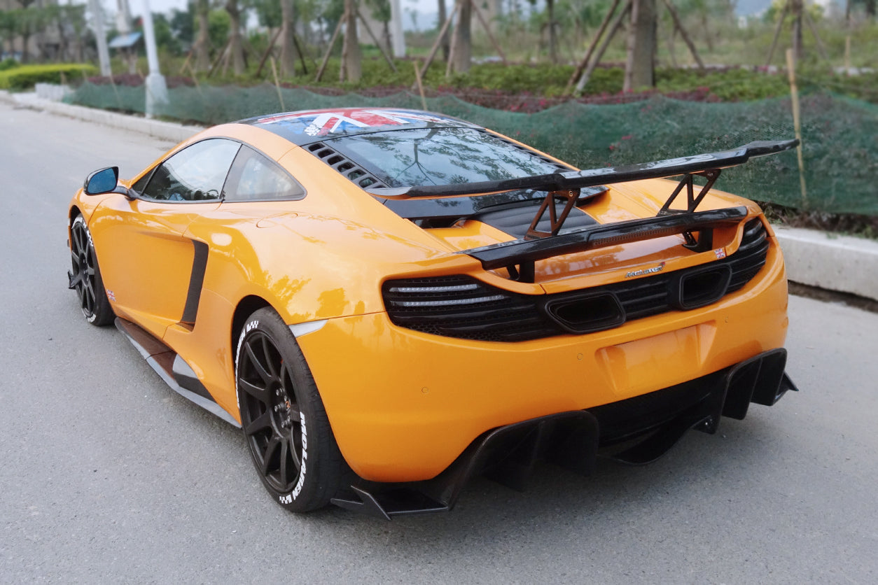 2011-2017 McLaren 650s & 12C BKSS Style Carbon Fiber Trunk Wing Spoiler - DarwinPRO Aerodynamics