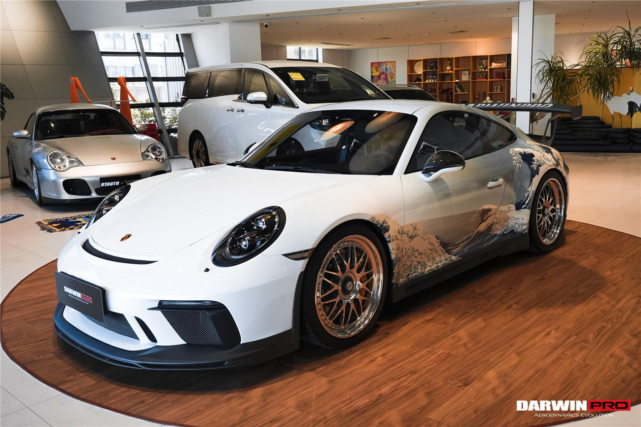 DarwinPRO 2017-2019 Porsche 911 991.2 GT3 Only BKSS Style Carbon Fiber Front lip - DarwinPRO Aerodynamics