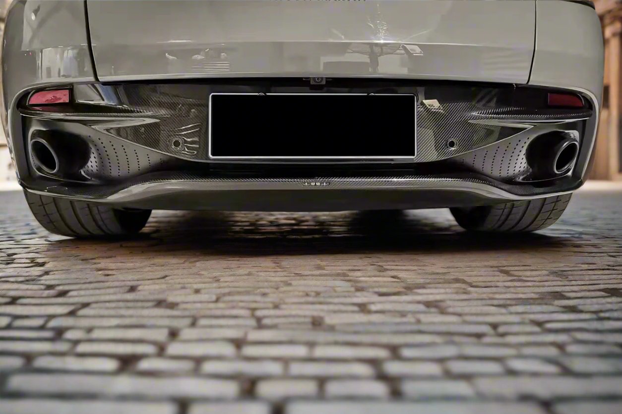 DarwinPRO 2016-2023 Aston Martin DB11 Dry Carbon Fiber Rear Diffuser Lip - DarwinPRO Aerodynamics