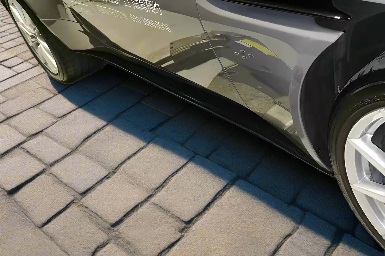 DarwinPRO 2016-2023 Aston Martin DB11 Dry Carbon Fiber Side Skirts - DarwinPRO Aerodynamics