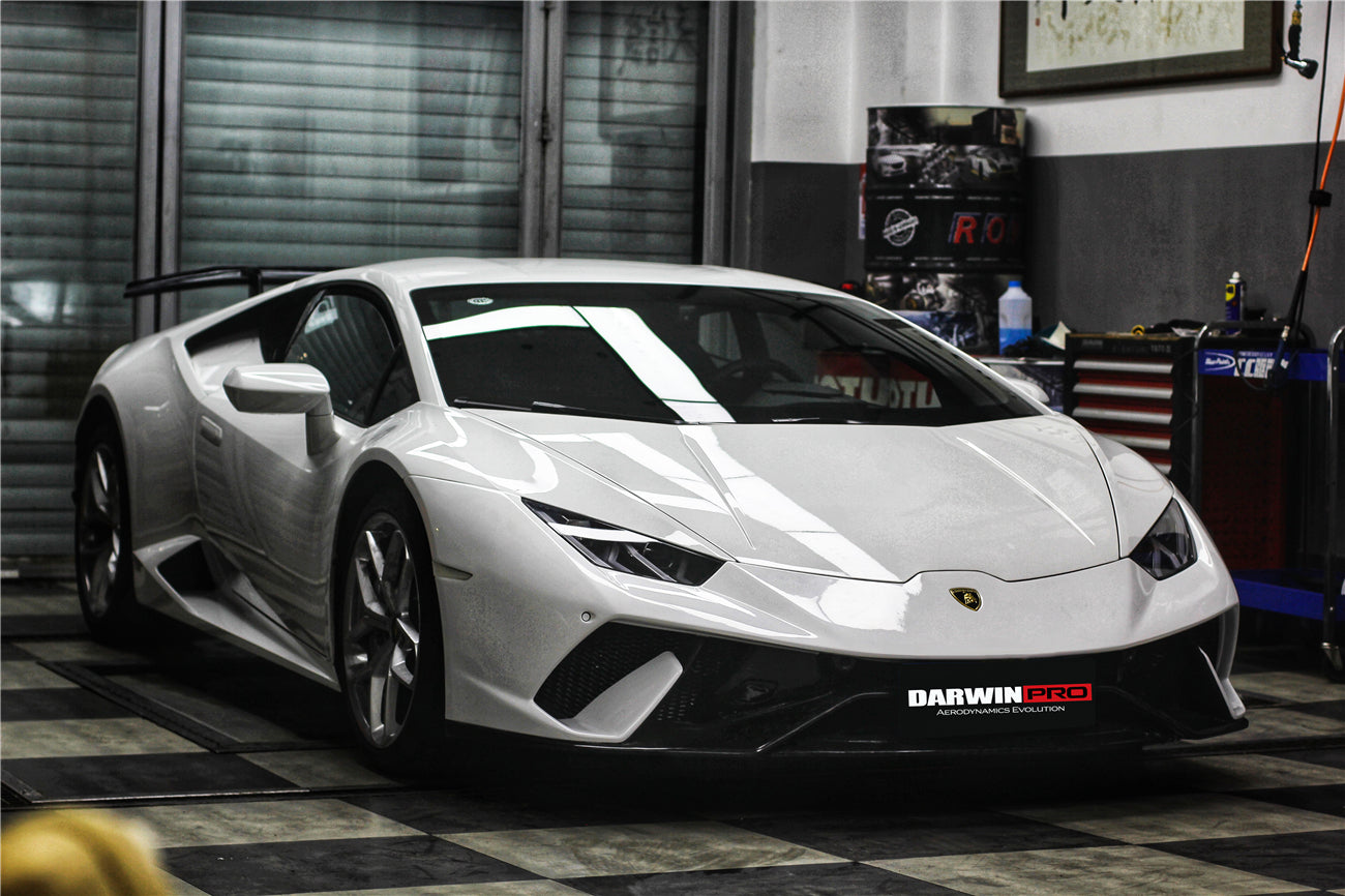 2015-2019 Lamborghini Huracan LP610 & LP580 Performante Style Partial Carbon Fiber Aero - Full Kit - DarwinPRO Aerodynamics