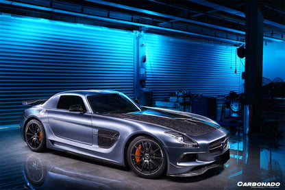 2010-2015 Mercedes Benz W197 SLS AMG BKSS Style Carbon Fiber Hood - Carbonado