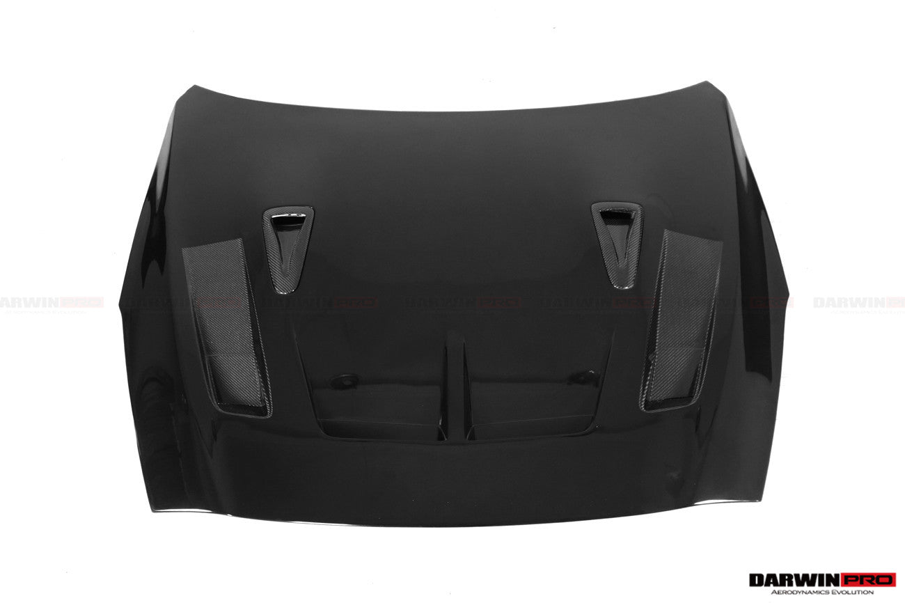 DarwinPRO 2008-2023 Nissan GTR R35 BKSSII Style Carbon Fiber Hood | Fit CBA, DBA, EBA - DarwinPRO Aerodynamics