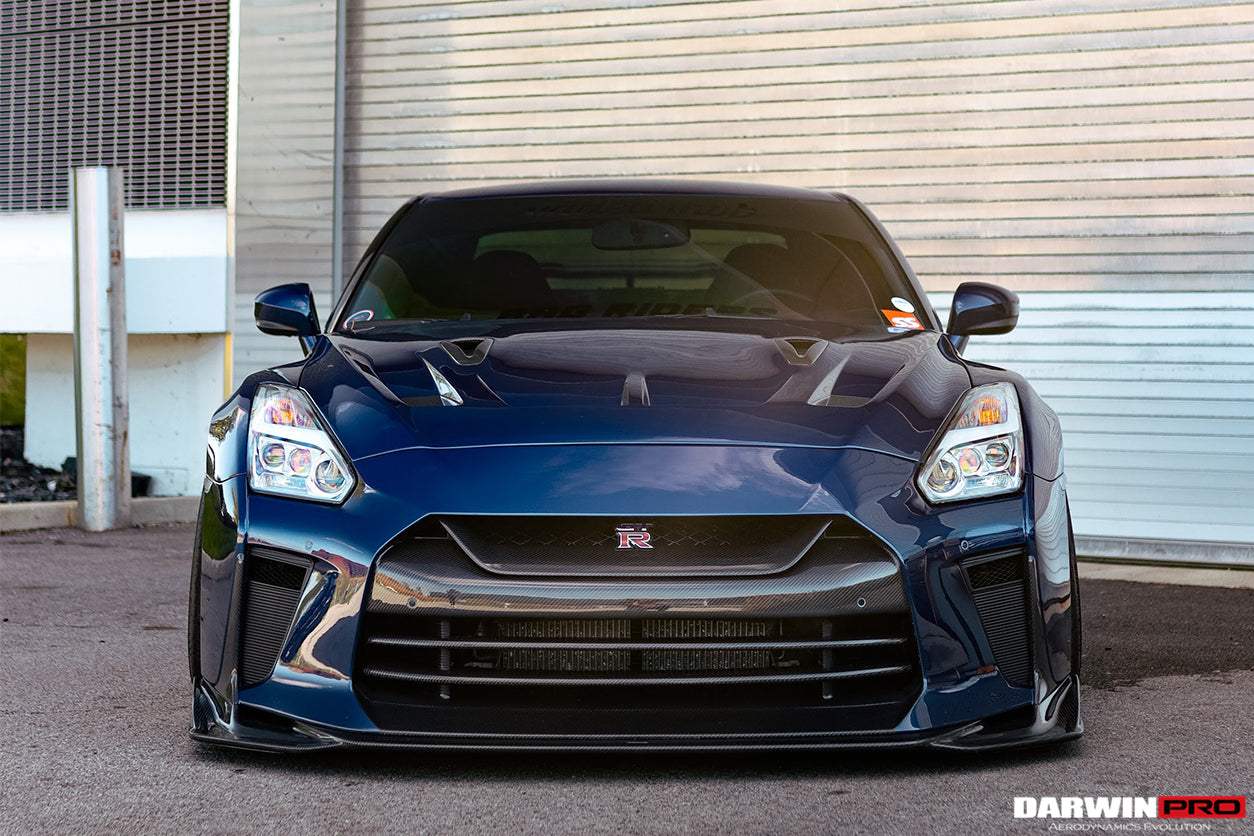 DarwinPRO 2008-2023 Nissan GTR R35 BKSSII Style Carbon Fiber Hood | Fit CBA, DBA, EBA - DarwinPRO Aerodynamics